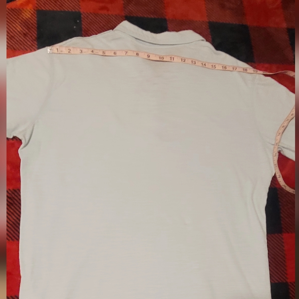 Jimmy Buffet Light Aqua Distressed Margaritaville Polo Shirt Mens Large. - Picture 7 of 10